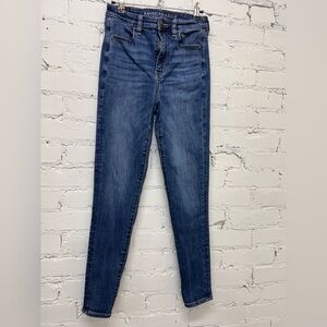 American Eagle Outfitters Dark Blue Ne(x)t Level Stretch Skinny Jeans